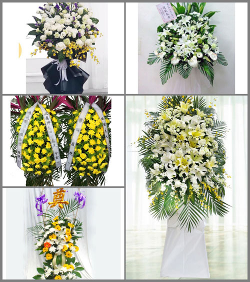 海南海口市龙华区新坡镇新彩村白事花篮预定