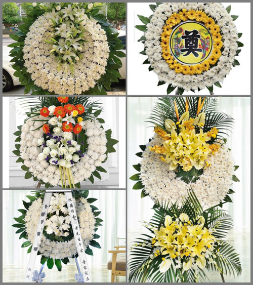 海南海口市龙华区新坡镇新彩村花圈速递