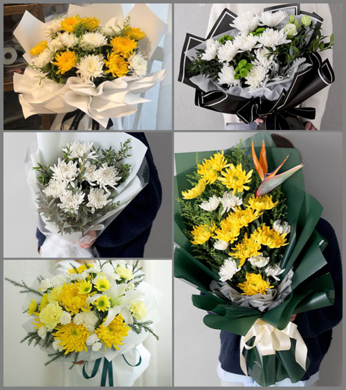 海南海口市龙华区新坡镇新彩村白事花束代送